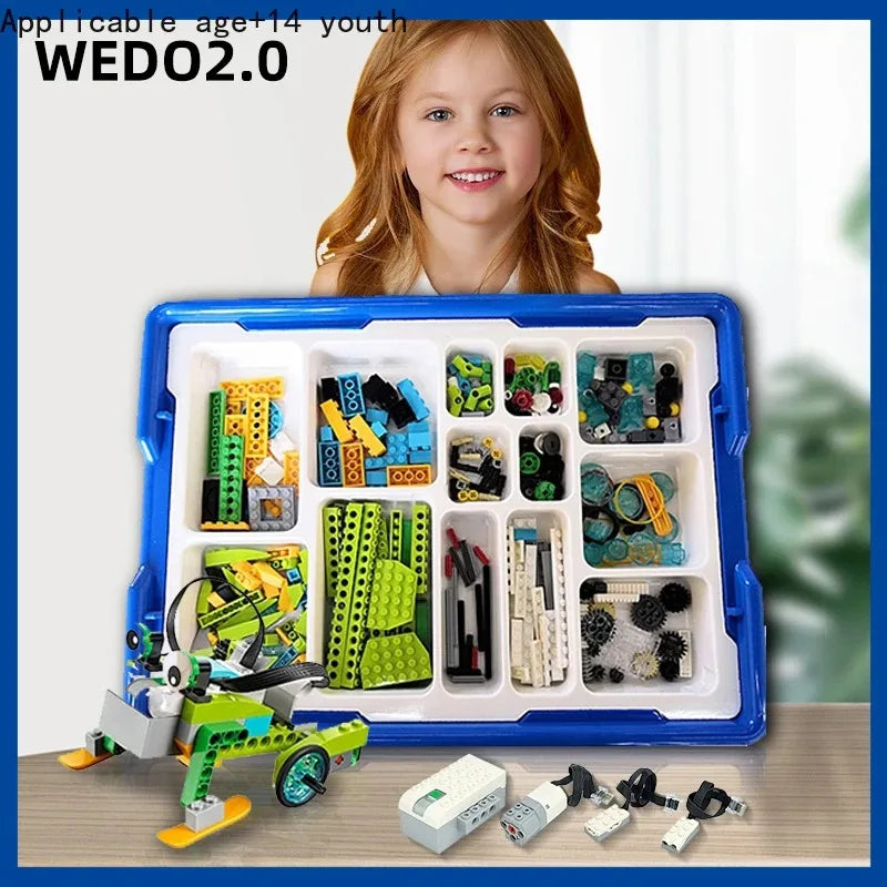 NEW WeDo 2.0 Core Set Robotics STEM Boxed Kit Compatible with 45300 We-Do Building Blocks DIY Educational Toys Christmas Gifts