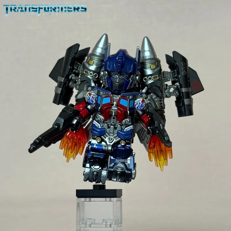 Optimus Prime Jetpack Transformers Blocks Small Particles MOC Megatron Children's Assembly Toy Bumblebee Model Desktop Gifts