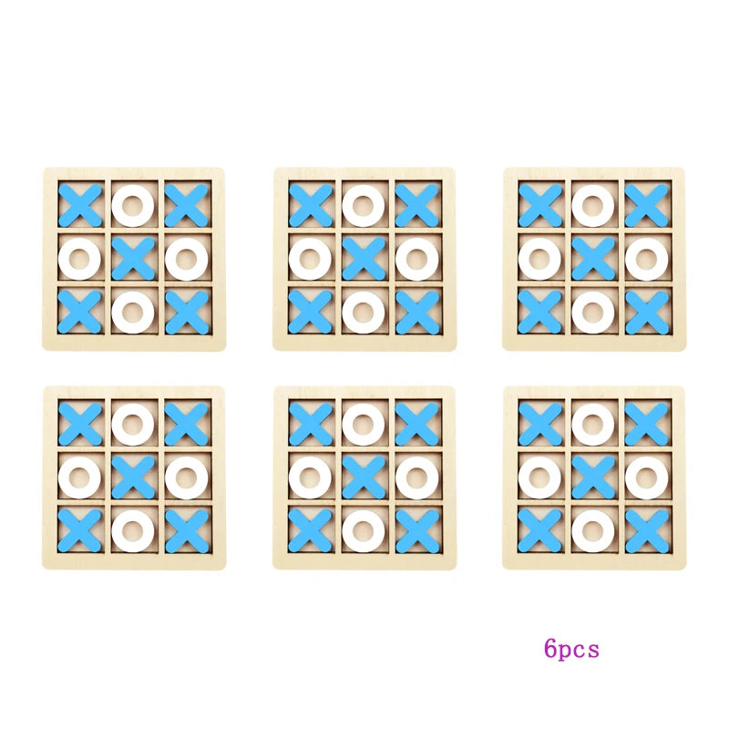 Montessori Play Game Wooden Toy Mini Chess Interaction Puzzle Training Brain Learing Early Educational Toys For Children Kids
