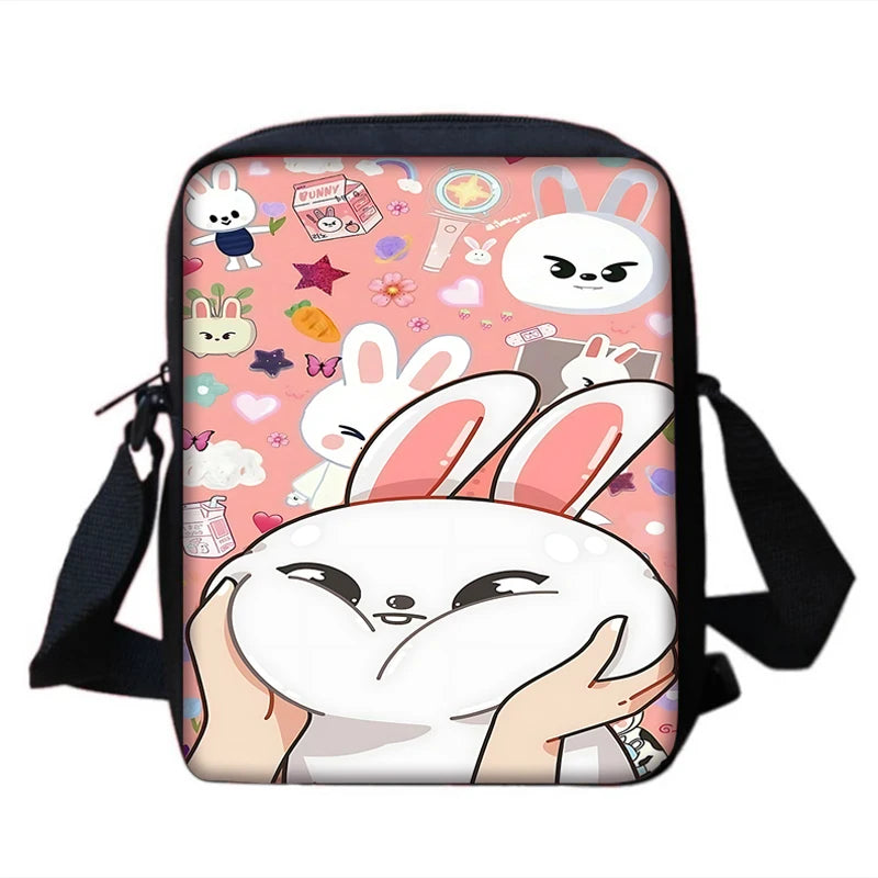 Child School S-Skzoo-o k-Kpop Stray Kids Backpack With Shoulder Bag Pencil Bags School Bags for Boys Girls Best Gift
