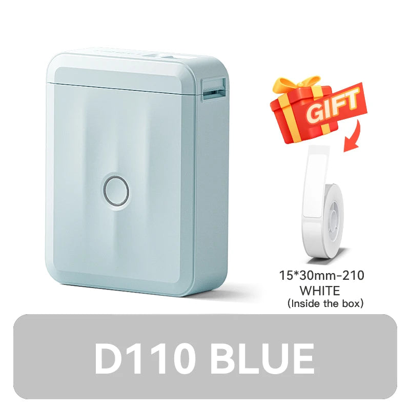 D110M Niimbot Label Thermal Sticker Printer Wireless Bluetooth Portable Mini Machine Barcode Code UV Tag Self-Adhesived Maker