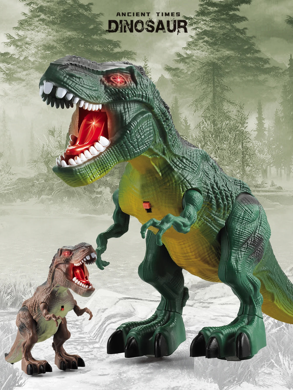 Remote Control Dinosaur Toys, Simulated Tyrannosaurus Rex Dino World Game Electric Dinosaur Model Electronic Walking Robot Gifts