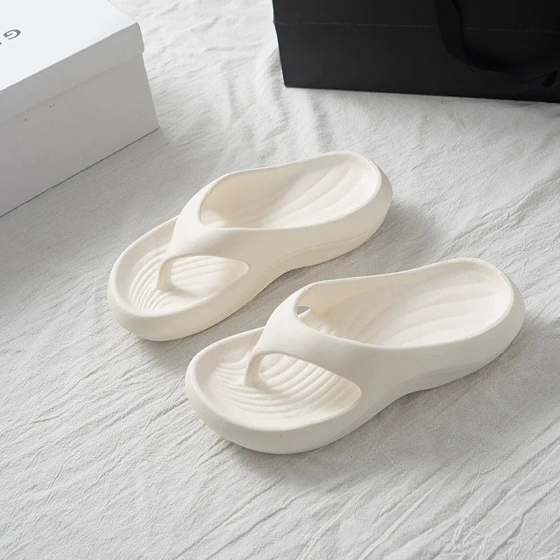 Women Stylish EVA Flip Flops Comfortable Soft Anti Slip Anti Odor Summer Beach Casual Sandals