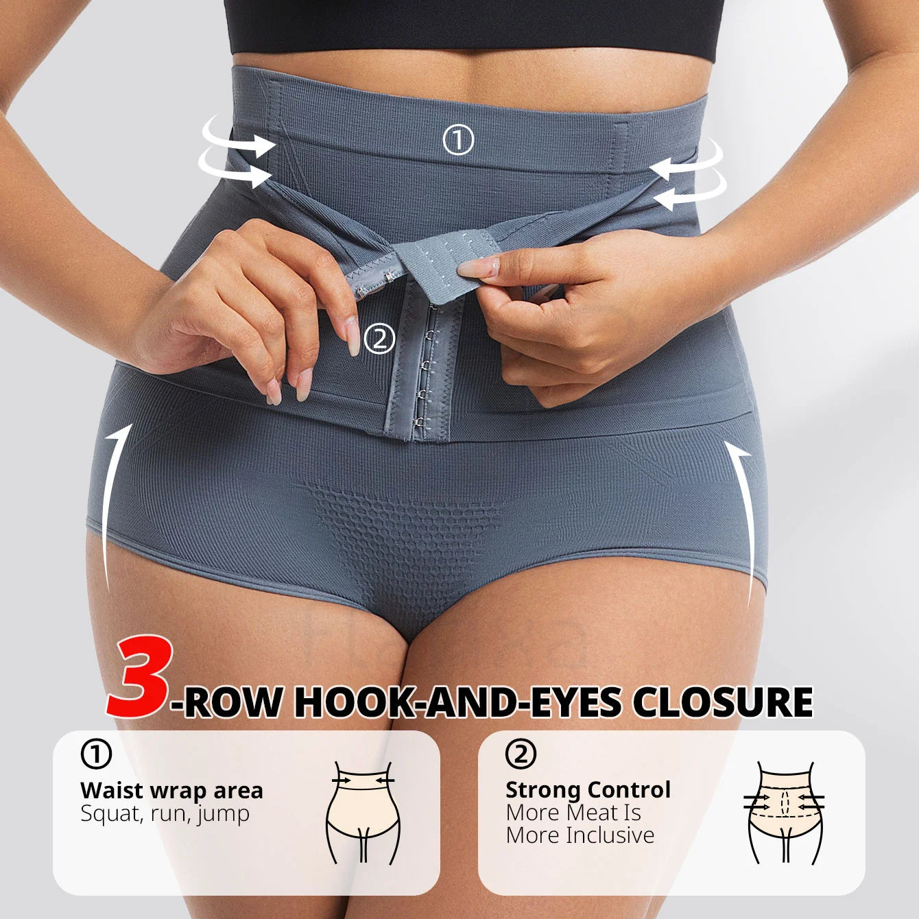 Women Seamless High Waist Waist Cincher Panty Briefs Strong Compression Faja Shaperwear Tummy Control Body Shaper Belly Shaping