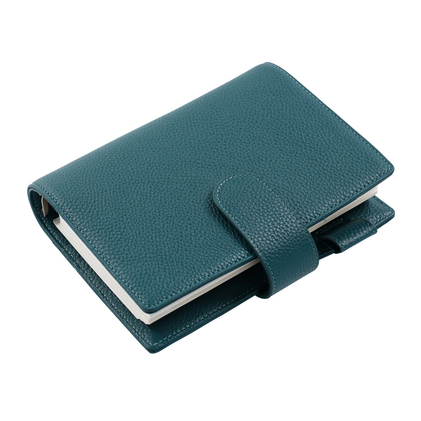 Moterm Personal Elite Rings Planner Without Back Pocket Pebbled Grain Leather Notebook Journal with 25mm Rings Organizer Cover