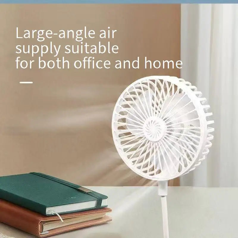 New European Union Small Cyclone Portable Electric Fan Silent Cooling Wall Mounted Dormitory Office Kitchen Summer Essentials
