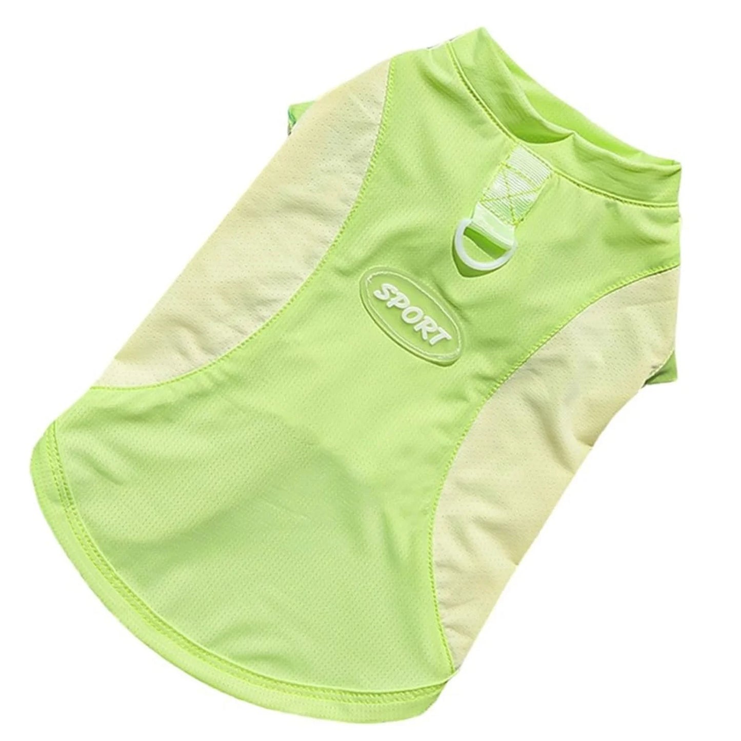 Cute Mesh Vest Pet Clothes 2026 New Ice Silk Cooling Puppy Vest Quick Drying Summer Pet Costume Large Size Splicing Clothes