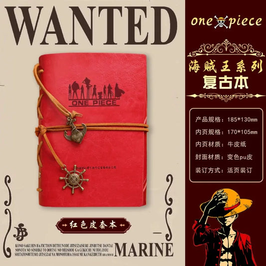 One Piece Luffy Blank page Notebook Cute Fashion Cartoon Personalized Creative Kawaii Simple Journal Birthday Gift for Friends