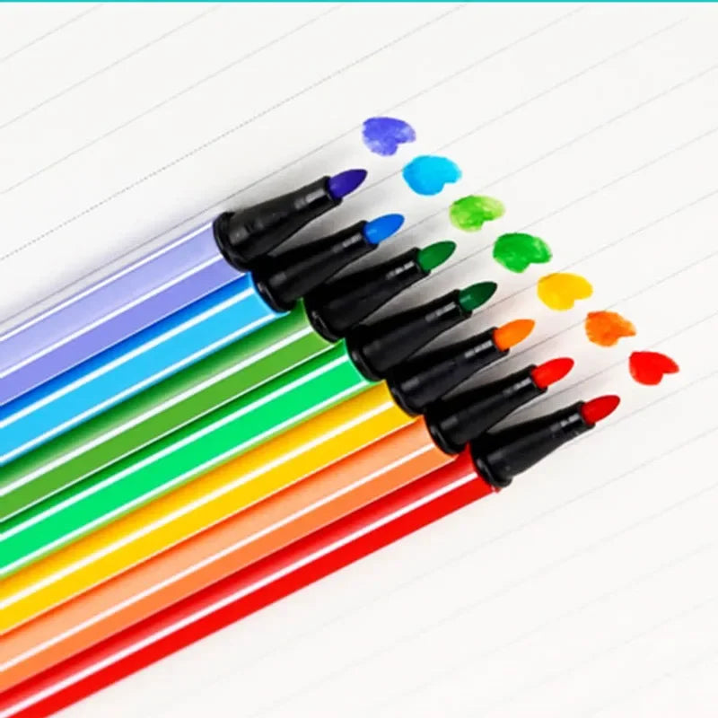 Children Painting 6/12 Non-toxic Water Color Pencil Washable Watercolor Pen Mark Painting for Kids Drawing Art Supplies