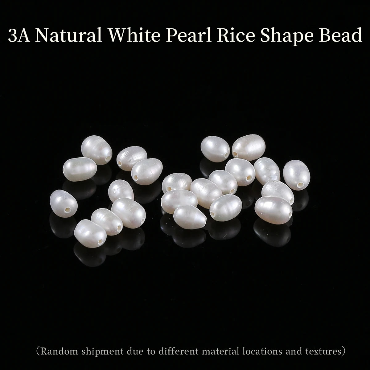 JD Premium Natural Freshwater Rice Pearl Single Loose Bead High Luster Polished Pearl for DIY Jewelry Making