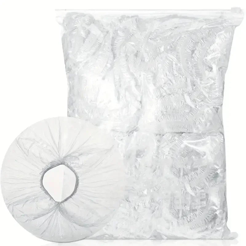 500/50Pcs Disposable Food Cover Fruit Food Cover Elastic Plastic Shower Cap Food Grade Storage Bag Kitchen Organizer Cling Film