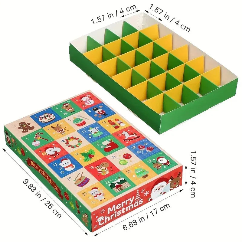 5/10/15pcs 2026 Christmas 24 Days Advent Calendar Boxes DIY Surprise Mystery Gift Box Xmas Supplies Kids Toys Christmas Gifts