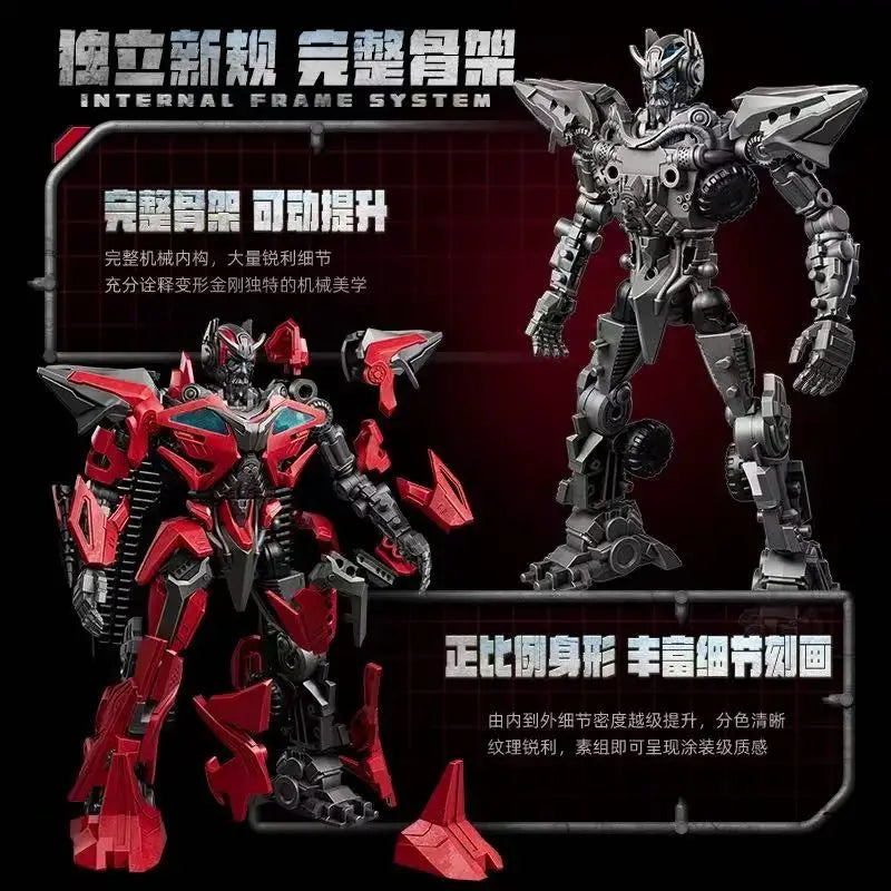Blokees Transformers Movie Beyond Serie LED Sentinel Prime Blitzwing Action Figure Assembly Model Ornament Collectible Toy Gift