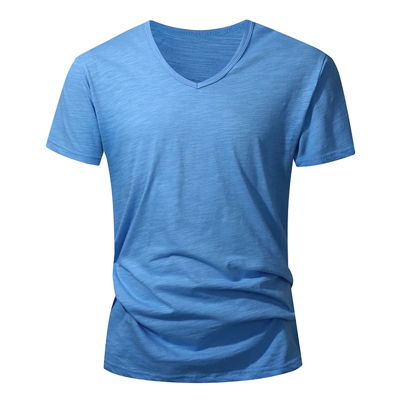 100% Cotton Men T-shirt Summer Short Sleeve Tops Tee Black White Male Clothing Soft High Quality Homme Tshirt Casual T Shirt Men