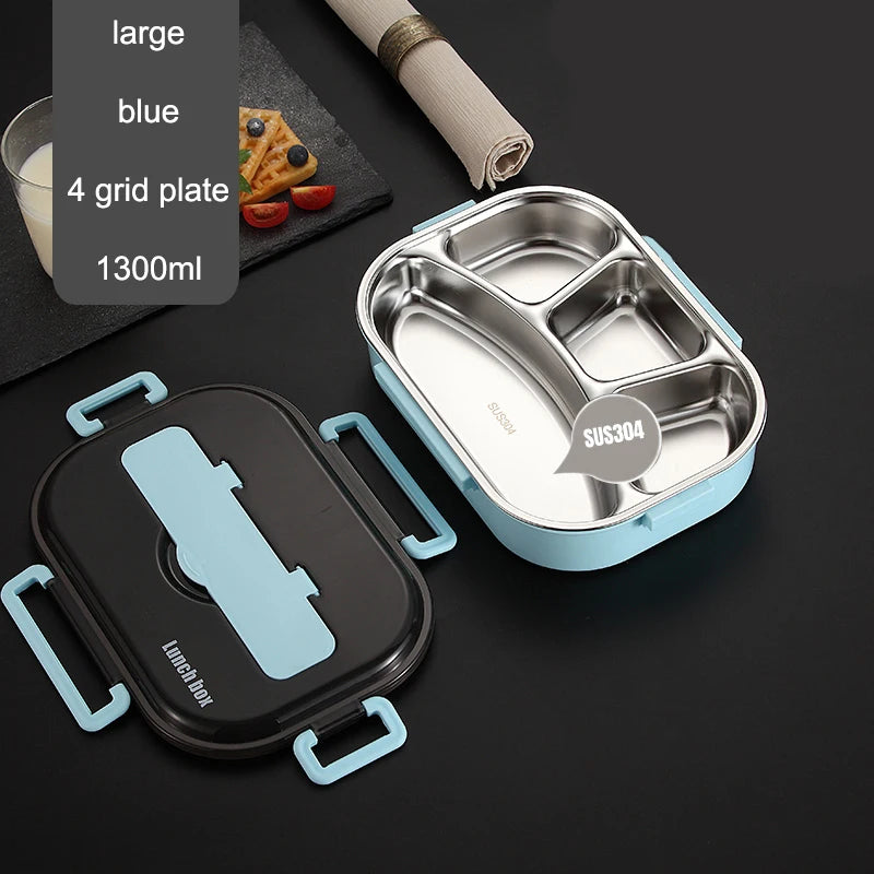 Heated Lunch Box for Kids Heated Bento Stainless Steel Lunch Box Thermos Container for Food Container Heated Bento Box Lunchbox