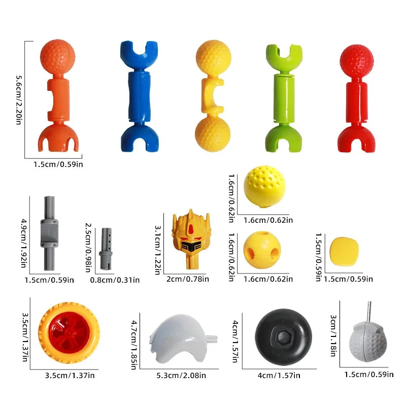 STEM Building Blocks Toy Set Detachable Creative Playset to Enhance Children's Manual Skills And Logical Thinking