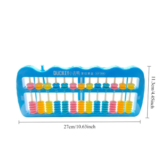 Multi-toned Bead Math Counting Calculation Tools Home Educational Toy Abacus with Reset Structure Classroom Supplies Teaching