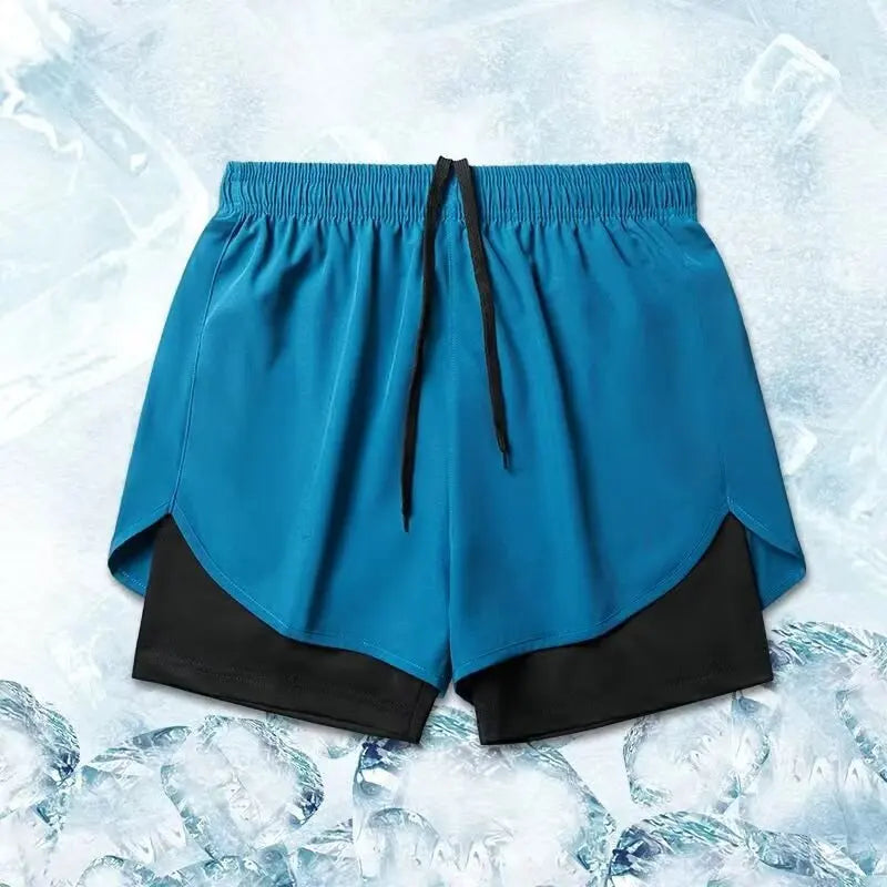 New Summer Men's Sports Shorts Quick Dry Breathable Beach Jogging Single Layer Breathable Shorts Training Basketball Apparel Gym