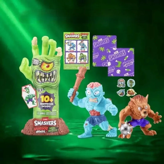 Zuru Smashers Dino Island T Rex Battles Surprise Dinosaur Horror House Make Monster Collectible Buildable Figure Toy Gifts