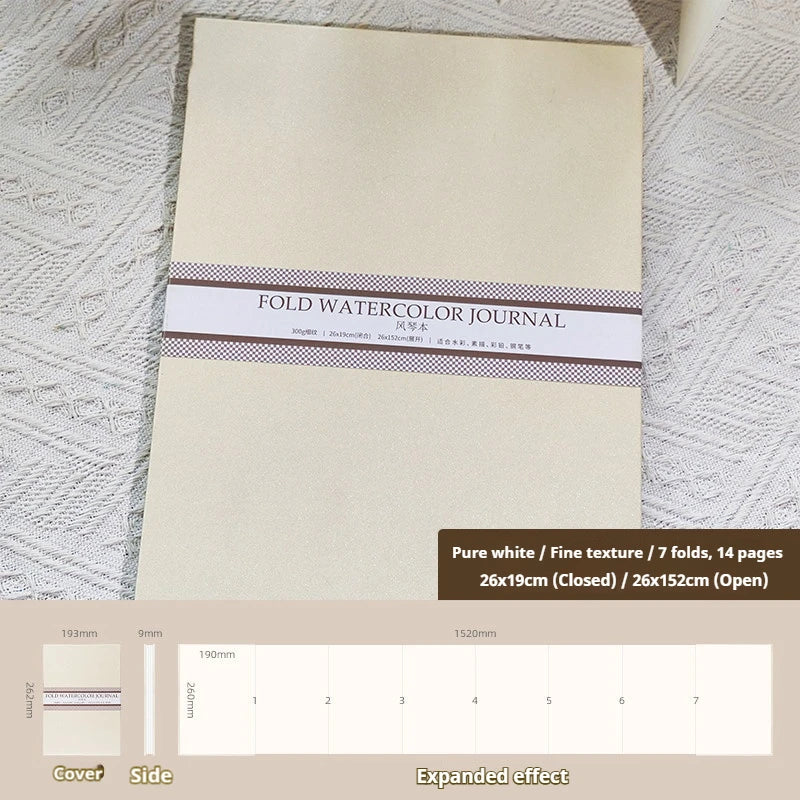 POTENTATE Watercolor 100% Cotton Paper Pad Watercolor Journal Drawing Book Hand Notebook Artists School Sketchbook Drawing Paper