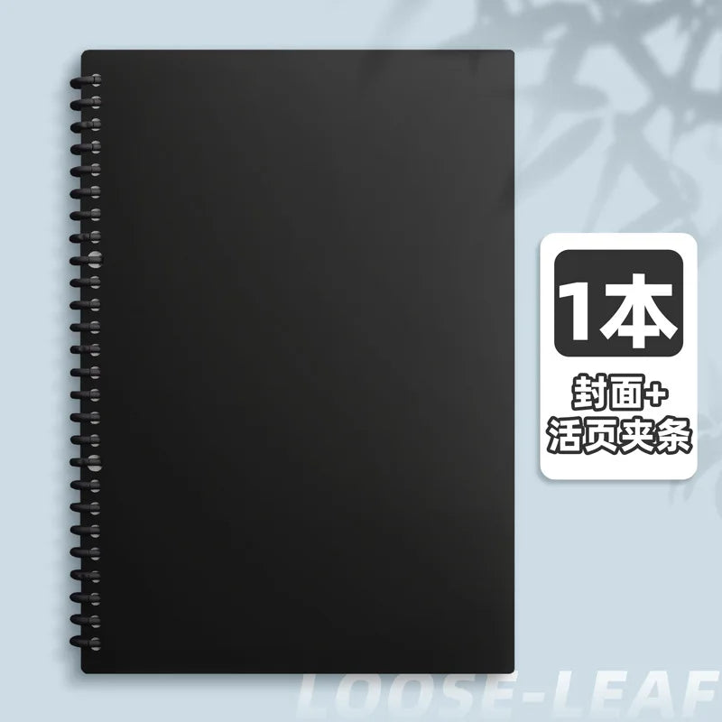 A4/A5/B5 Removable Spiral Notebook 60 Sheets Underline/Blank Loose Leaf Journal Macaron Binder for Students
