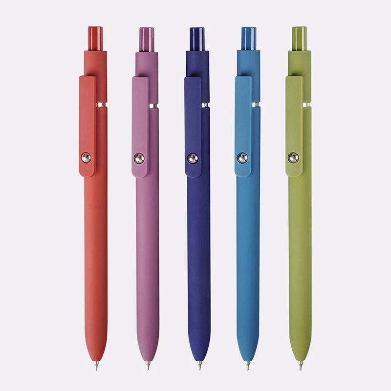 Piloting Morandi Colour Gel Pens Soft Touch Quick Dry Smooth 0.5mm Gel Ink Pen For School Student Writing Stationery Supplies