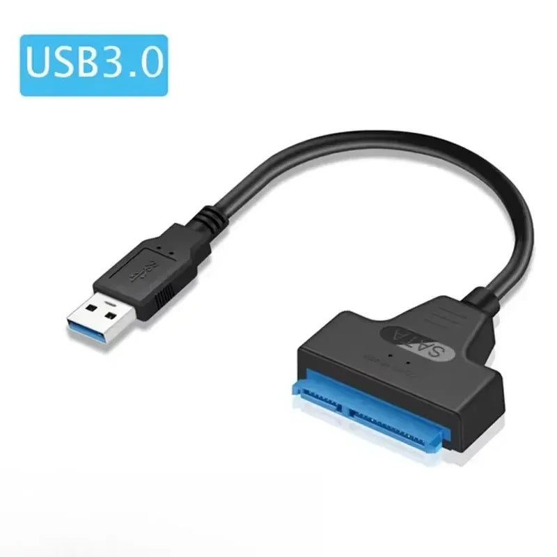 SATA to USB 3.0 / 2.0 Cable Up to 6 Gbps for 2.5 Inch External HDD SSD Hard Drive SATA 3 22 Pin Adapter USB 3.0 to Sata III Cord