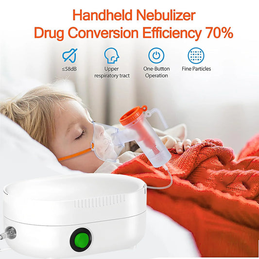 Portable Medical Air Compressor Cough Atomizer Children Adult Nebulizer Inhaler Handheld Airway Inhale Humidifier Health Care