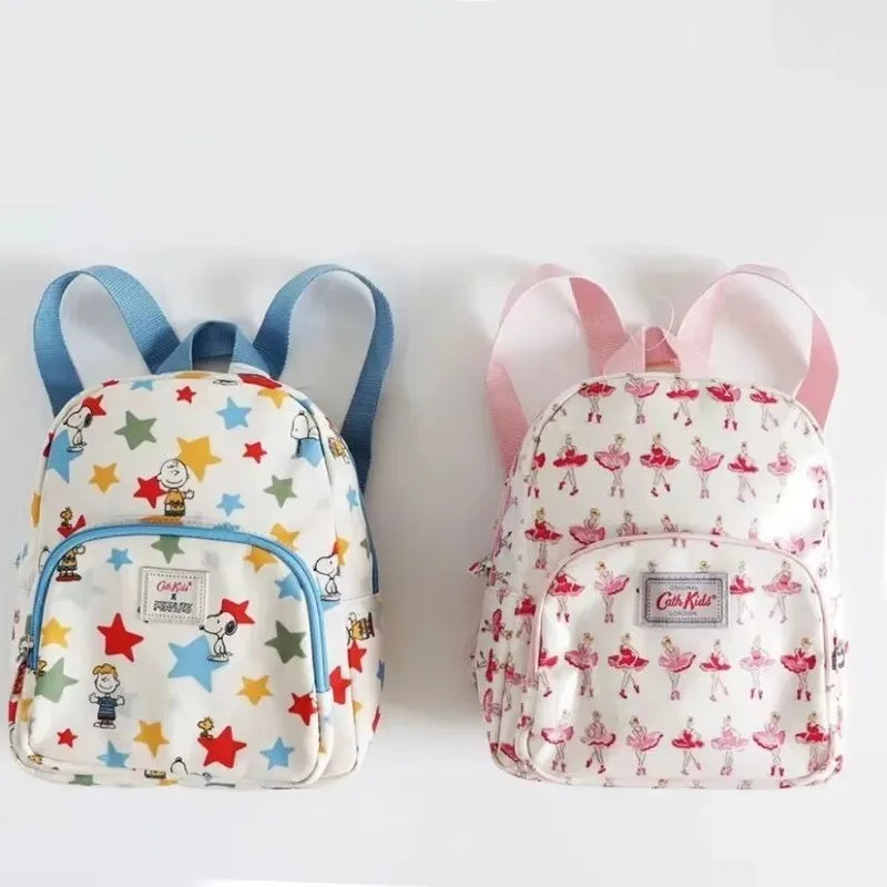 2026 New Snoopy Star Print Children’s Backpack Cute Cartoon School Bag Light Casual Backpack Boys and Girls School Bag