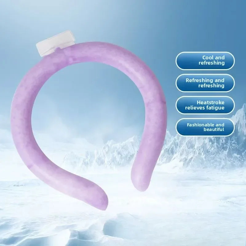 Summer Neck Cooling Ring Outdoor Running Fitness Fishing Cycling Travel Cool Neck Ring Portable Outdoor Cooling Accessories