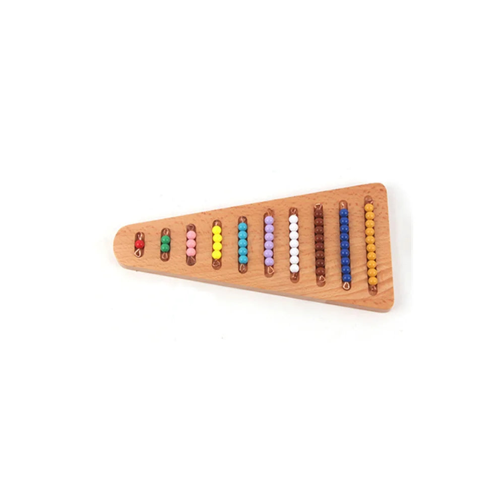 Montessori Counting Game for Children Colorful/ Golden Beads Box Kids Numbers Learning Resources Early Childhood Education Toy