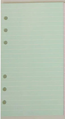 40Sheet Kawaii  A6 Loose Leaf Notebook Refill Spiral Binder Index Paper Inner Pages Line Grid Blank Agenda Stationery