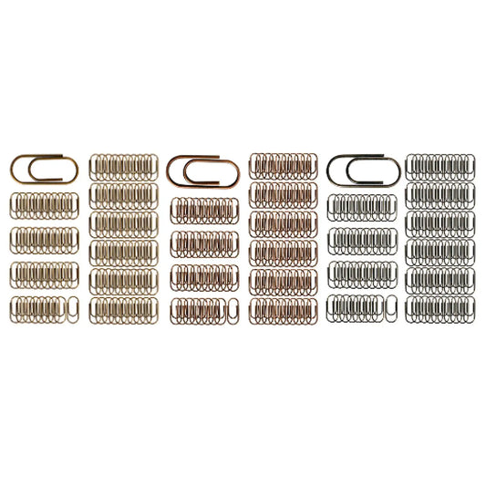 100Pcs Paper Clips Premium Vintage Style Easy to Use Multipurpose Paperclips for Classroom Home Personal Stationery Journal