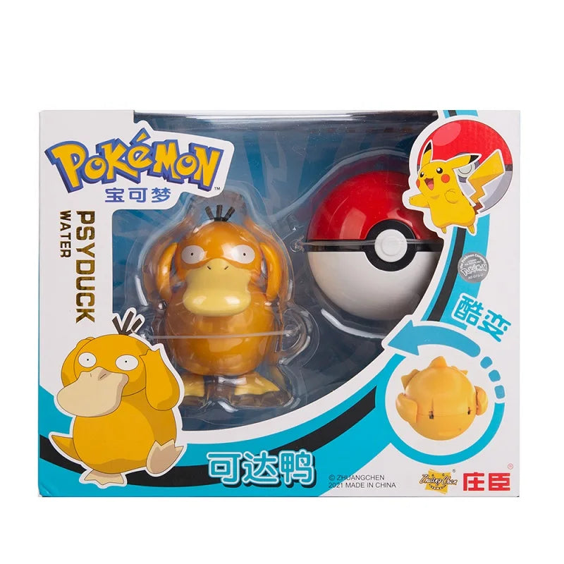 Genuine Pokemon Anime Figure Pikachu Gengar Charizard Gyarados Mew Dragonite Pet  Collect Model Doll Transformation Toy Gifts