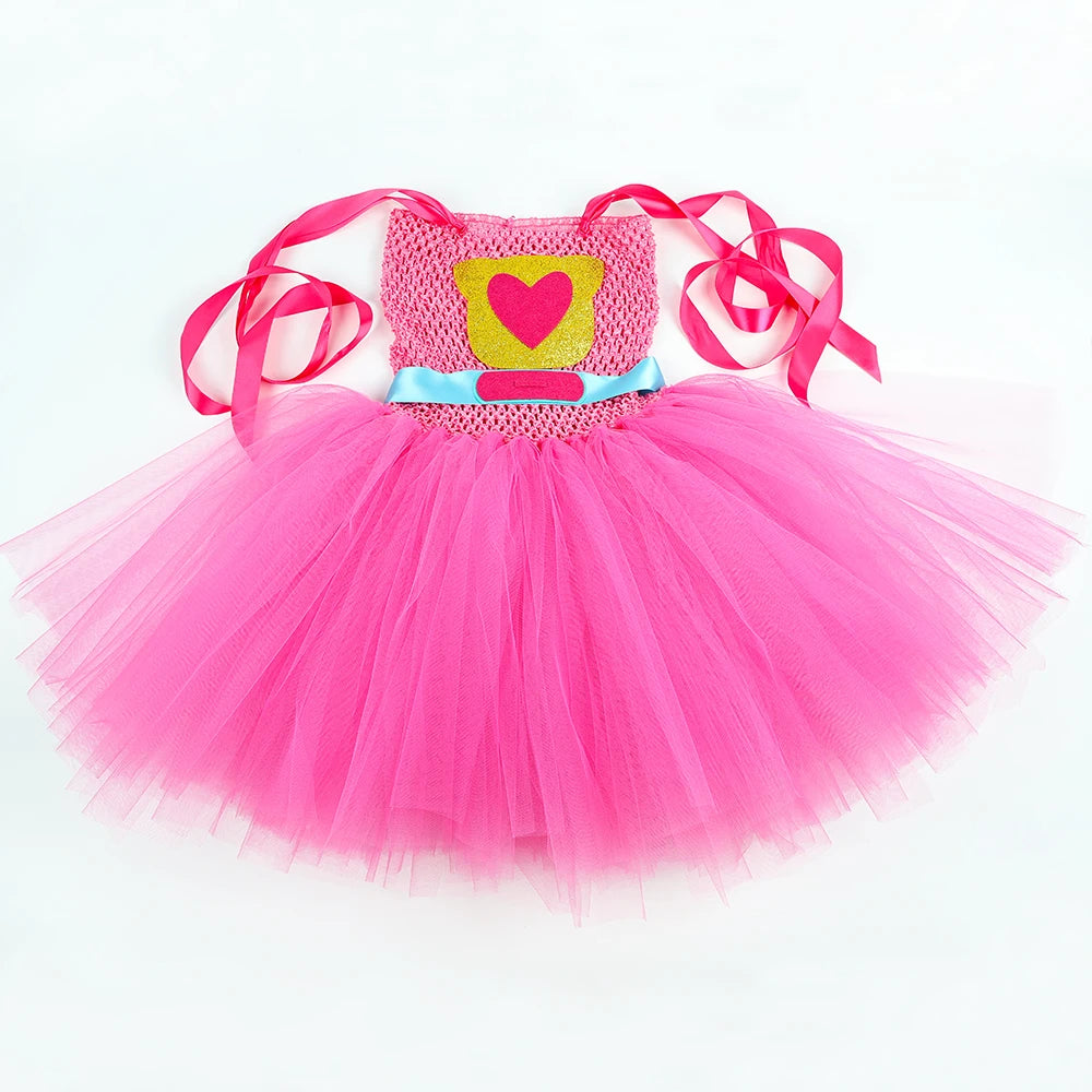 Girls Super Kitties Tutu Dress Costume Kids Halloween Cartoon Cat Costumes Girl Carnival Party Perform Princess Dress Up Clothes