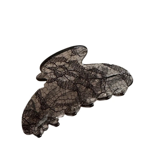 8.5CM New Korean Woman Senior Lace pattern Hair Claw Barrettes Girl Fashion Hair Clips Hair Headwear Hair Accessories Hairpins