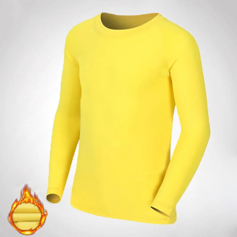 Kids Children Boy Girl Compression Running Long T Shirt Fitness Sport Basketball Football Gym Sportswear Soccer Clothes 25