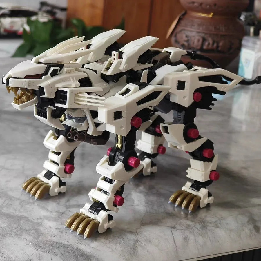 BT Building Blocks ZOIDS RZ-041 White Liger ZERO 1:72 Scale Full Action Plastic Kit Assemble Collection Model Birthday Gifts