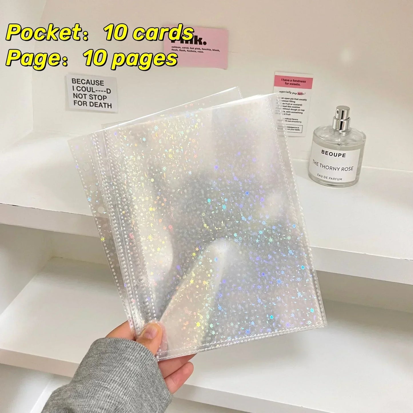 10PCS 1/2/4 Grids Photo Album A5 Inner Page Photocard Binder Photo Sleeve 6 Ring Refill Inner Page Photocard Kpop 포토카드 바인더