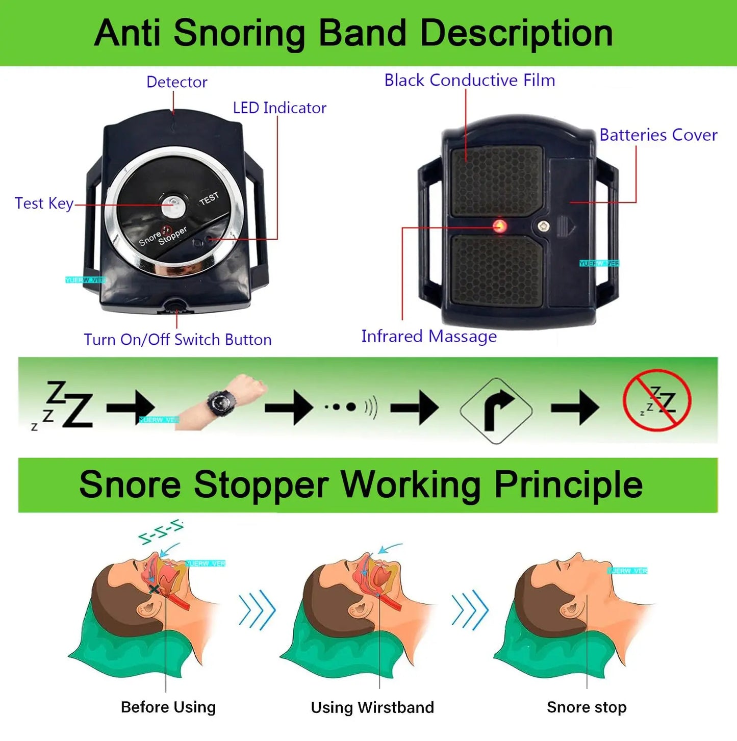EMS Pulse Stop Snore Portable Comfortable Sleep Well Stop Snore Health Care Sleep Apnea Aid USB Smart Anti Snoring Device