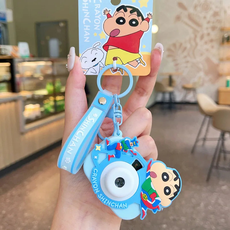 Kawaii Anime Crayon Shin-Chan Keychain Lovely Cartoon Car Key Ring Backpack Pendant Schoolbag Kids Charm Gifts for Friends