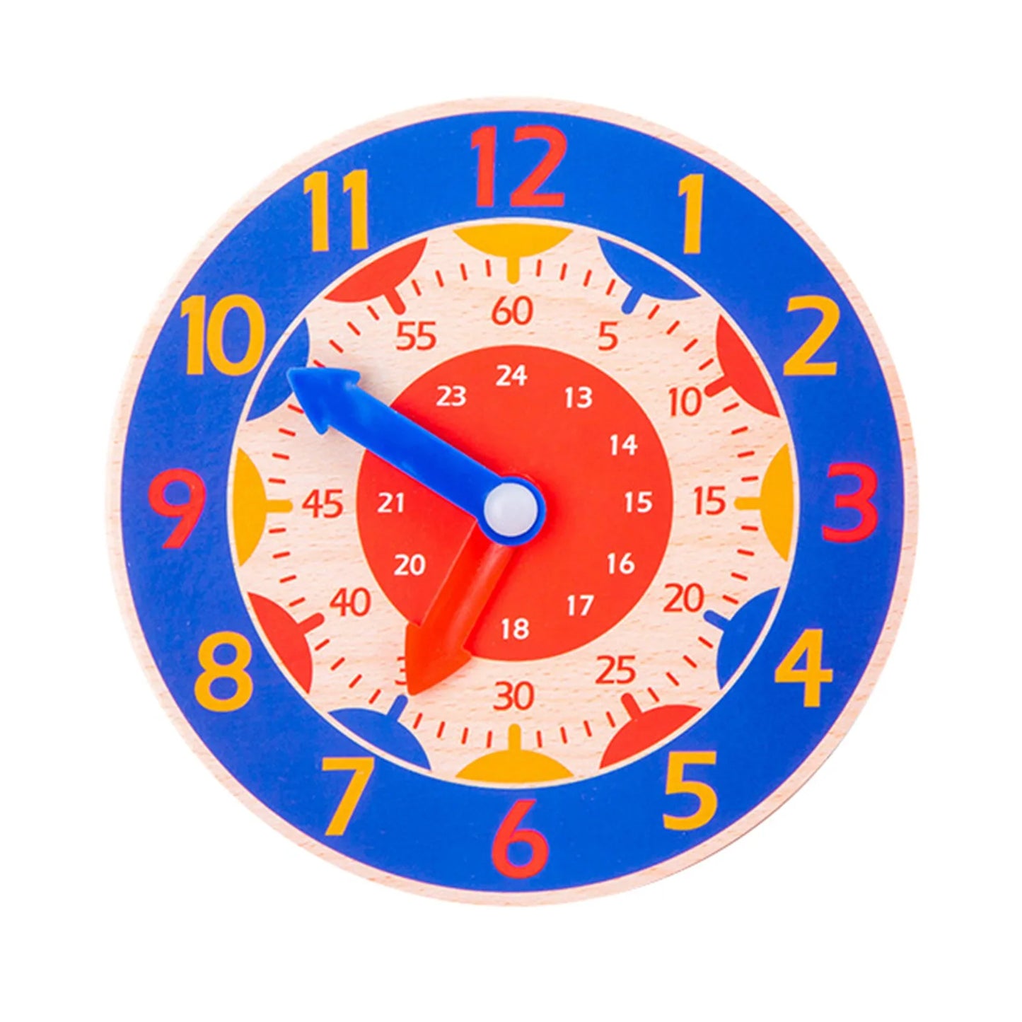 Cognitive Learning Clock  Wooden Cognitive Clock Improve Observation Teaching Clock Educational  for 4 to 6 Years Old Kids
