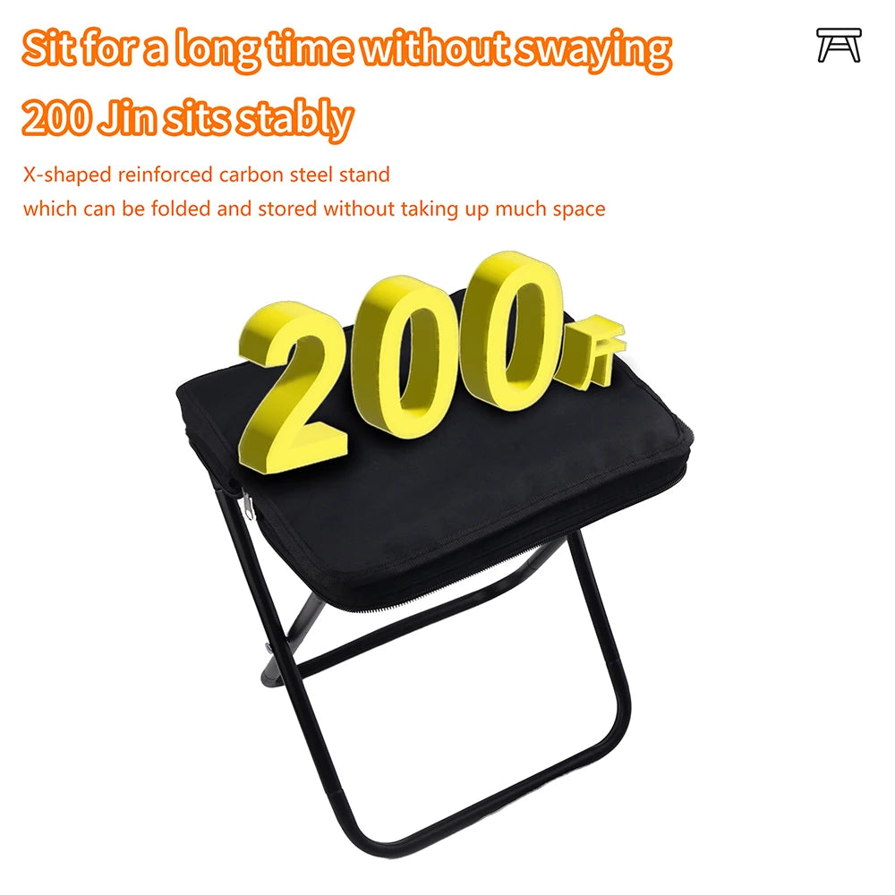 Camping Folding Chair Camptool Handheld Stool Lightweight Beach Fishing Chair For Outdoor Hiking Climbing