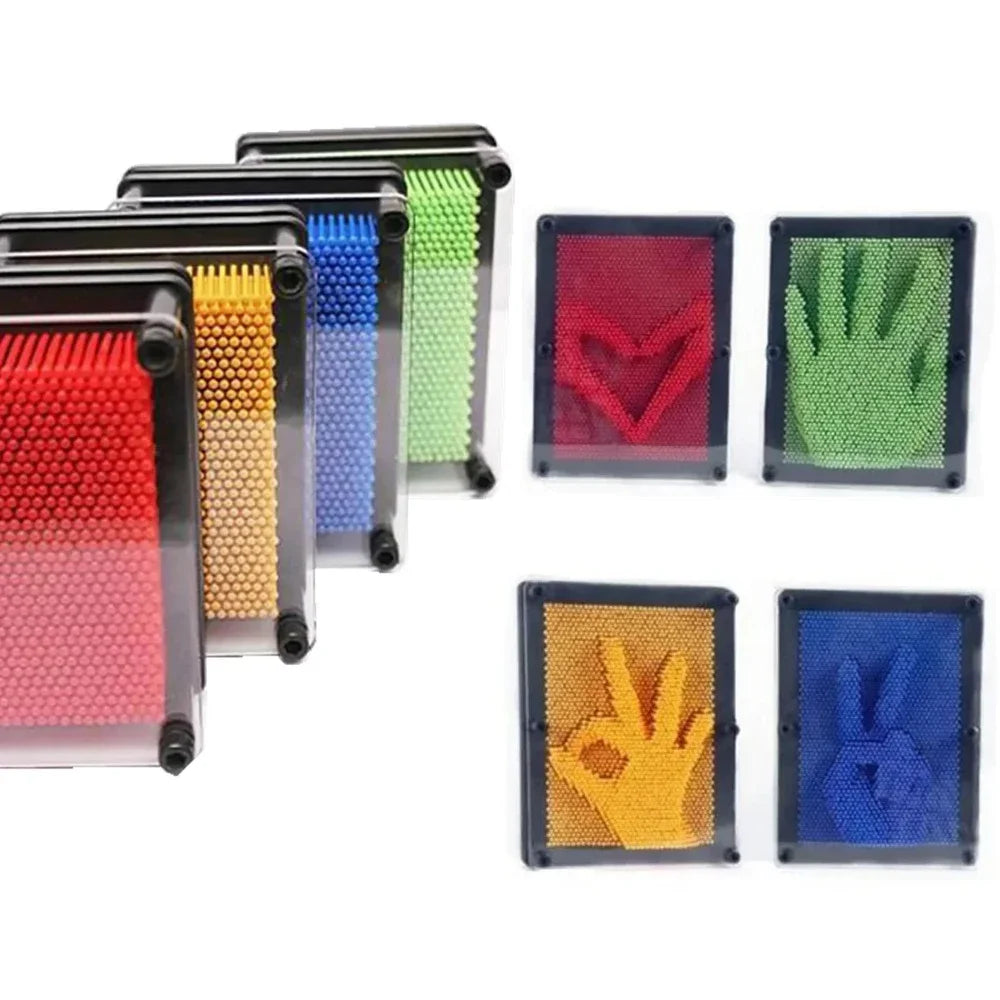 Educational 3D DIY Plastic Model Toy for Babies, Anti-Stress Fingerprint Hand Mold for Fun Learning Activities
