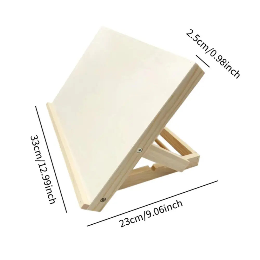 Foldable Tabletop Easel Lightweight Portable Wood Drawing Easel Art Supply Adjustable Sketching Painting Board Students Artist