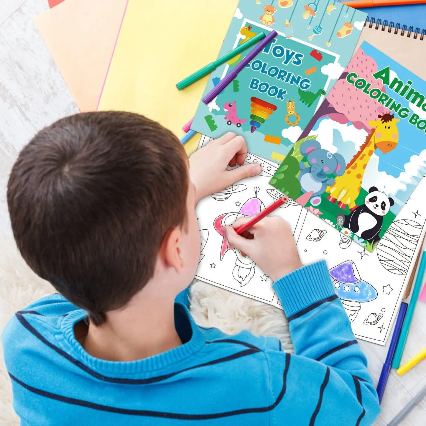 48Pack Small Coloring Books for Kids Ages 4-8, 8-12, Bulk Coloring Books for Kids Ages 2-4, Kids Birthday Party Gifts Classroom