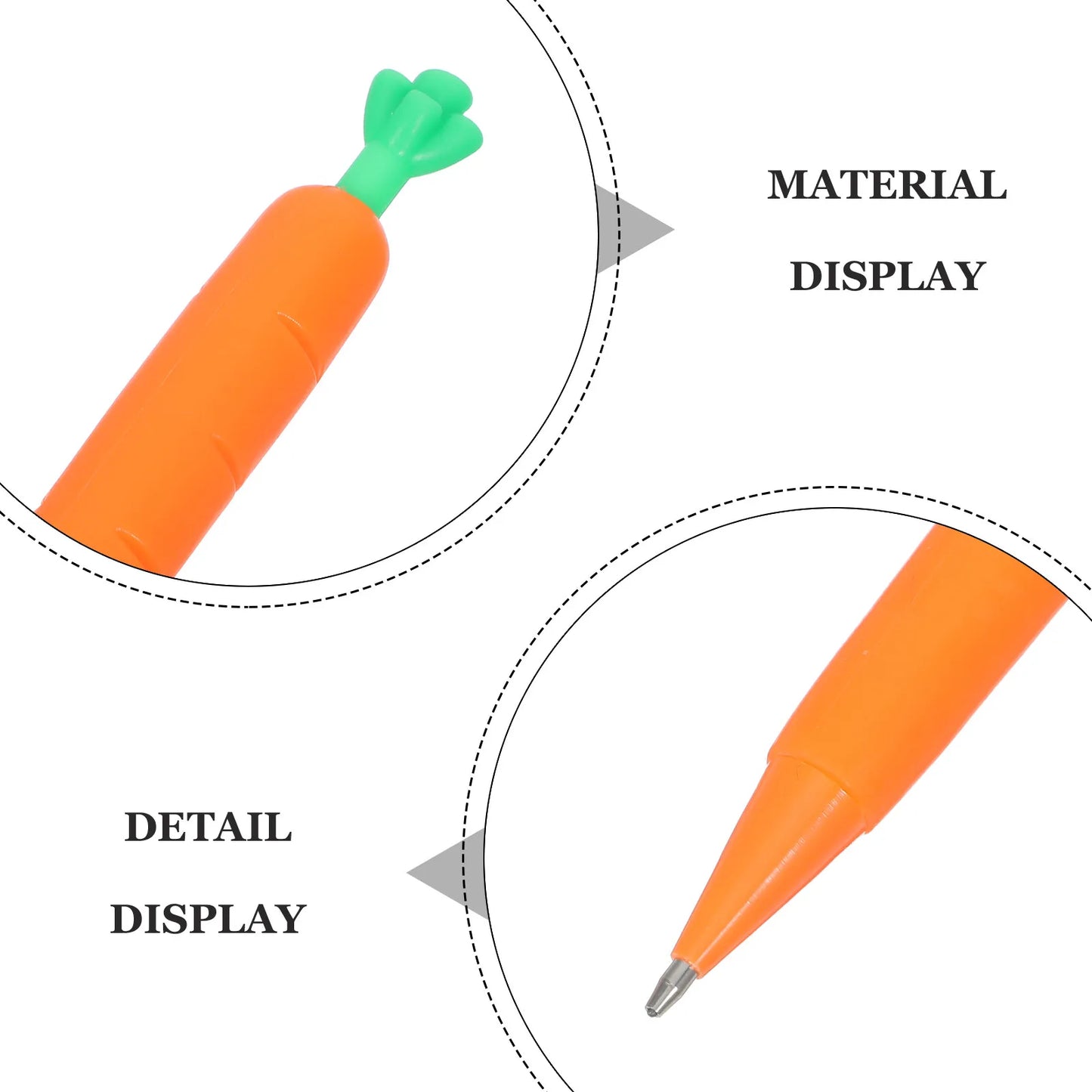 12pcs Carrot Mechanical Pencil, Kids Cartoon Writing Pencil, Creative Student Stationery Children Birthday Present School Prize