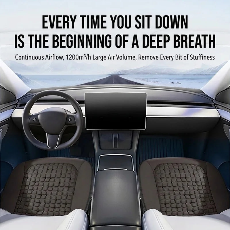 Gel Cooling Car Chair Seat Cushion Fan Summer Cool Pad Auto Sensor Cooling Mat Ventilation Cushion USB  Air-conditioning Seat