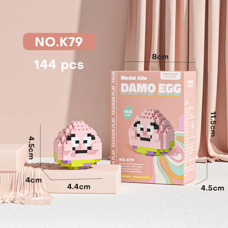 Disney Stitch Building Blocks Anime Kawaii Cartoon mini Action Children's Figures Blocks Bricks Assemble DIY Toys Gift for Kids