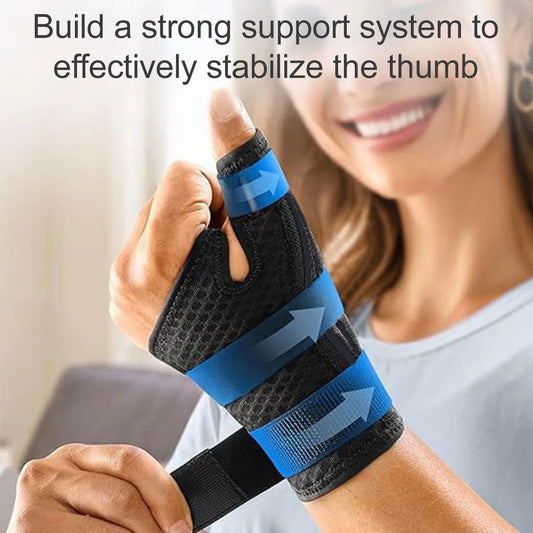 Thumb Sprain Protect Wrist Brace Breathable Compression Support Splint for Tendonitis Arthritis Pain Relief Sports Injury